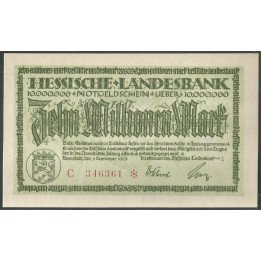 Alemania - Hessische Landesbank, 10.000.000 Mark 1 Sep 1923