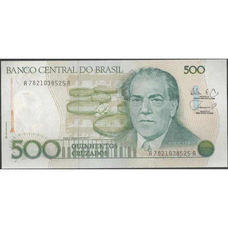 Brasil, 500 Cruzados ND1988 P212d