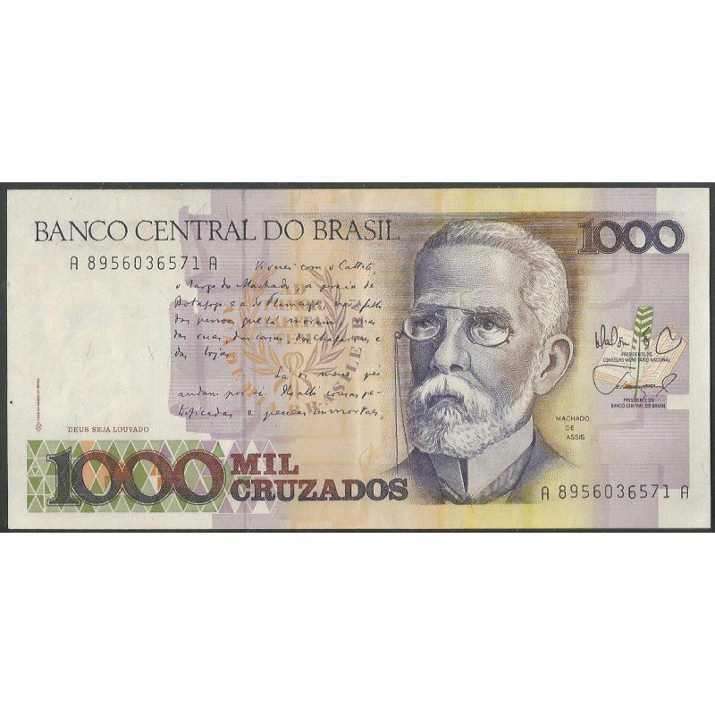 Brasil, 1.000 Cruzados ND1988 P213b