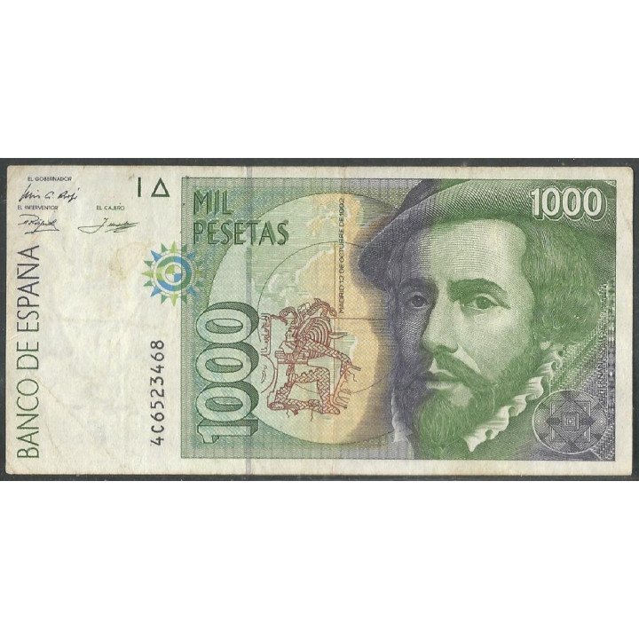 España, 1.000 Pesetas 12 Oct 1992 P163