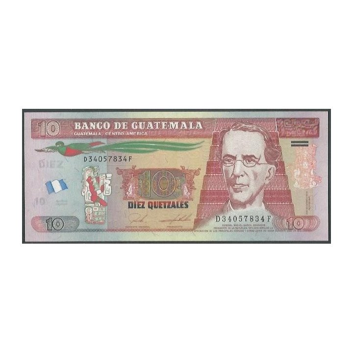 Guatemala 10 Quetzales 13 Feb 2019 P123Af