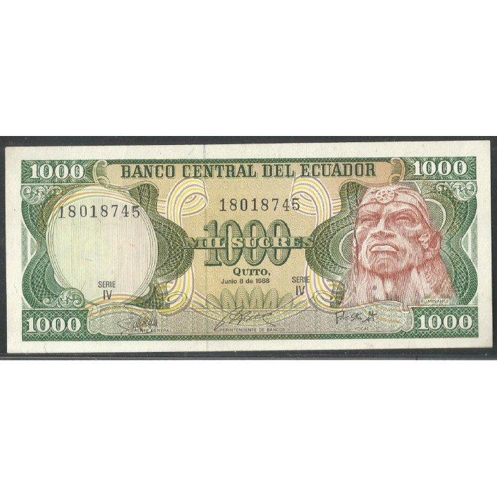 Ecuador, 1.000 Sucres 8 Jun 1988 IV P125b