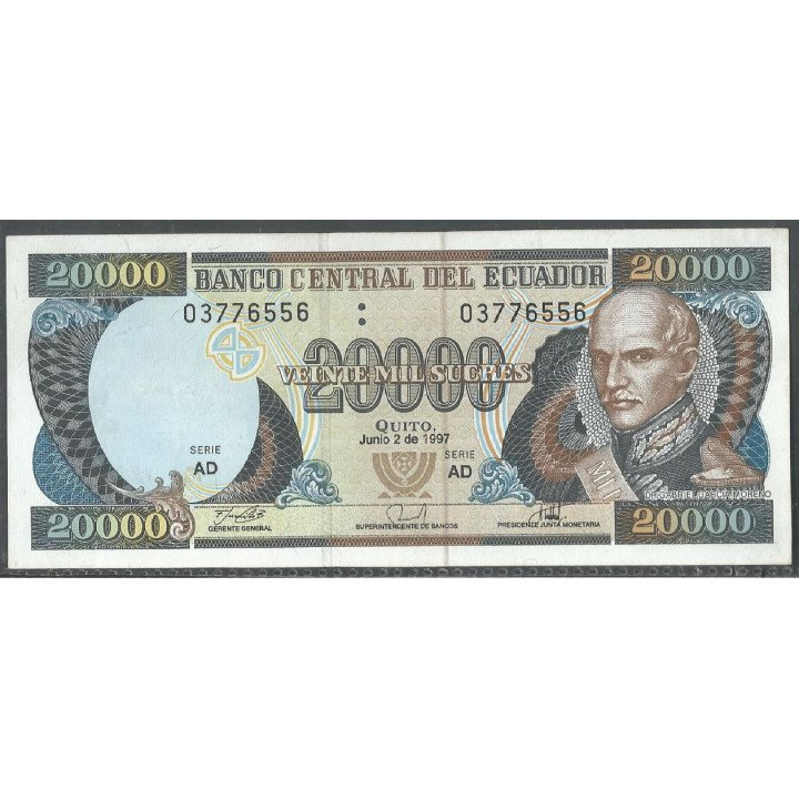 Ecuador, 20.000 Sucres 2 Jun 1997 AD P129b