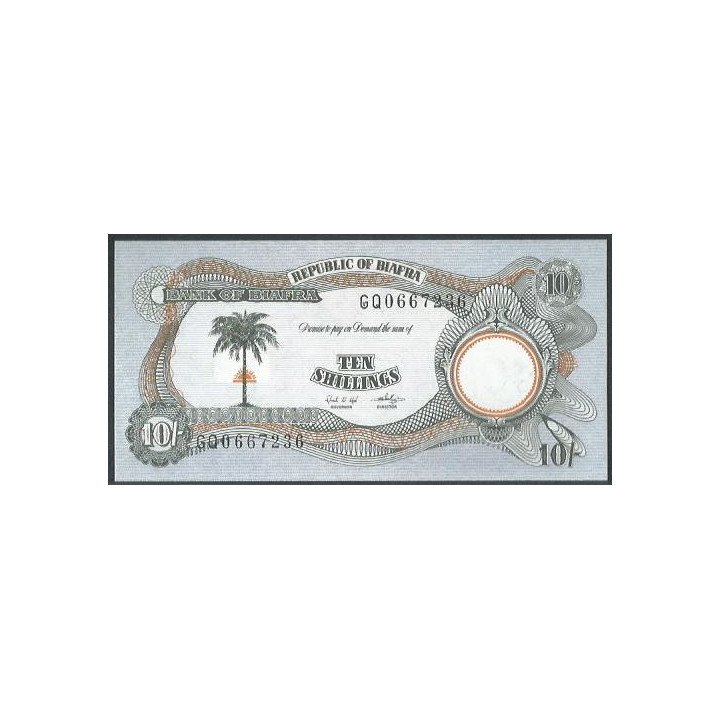 Biafra, 10 Shillings ND1969 P4