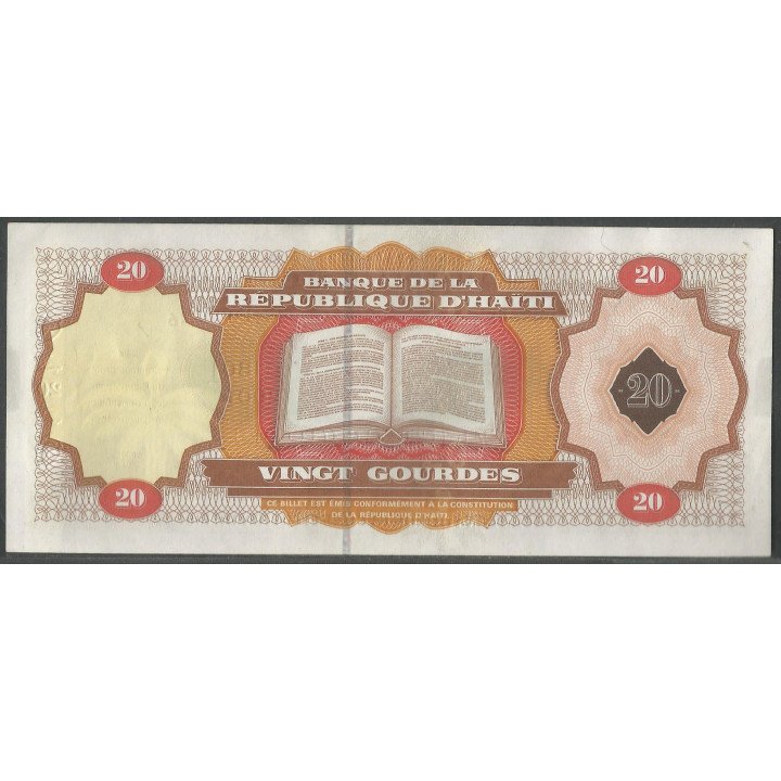Haiti, 20 Gourdes 2001 P271, 200 Años de la constitucion