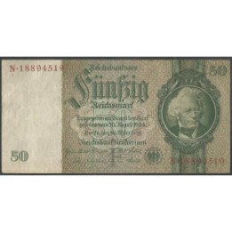 Alemania 50 Reichsmark 30 Mar 1933 P182a