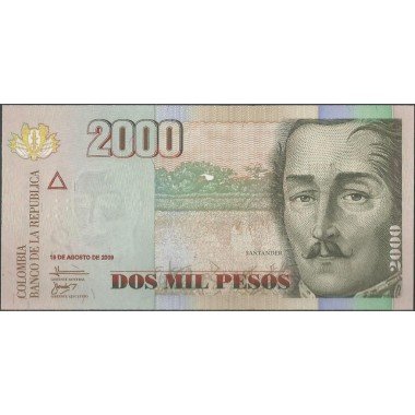 Billete de 2.000 Pesos 19 Ago 2009 BGW490R10