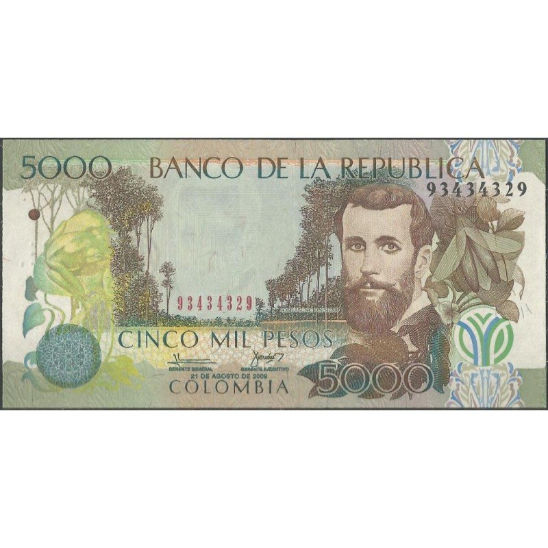 Billete de 5.000 Pesos 21 Ago 2009 BGW542