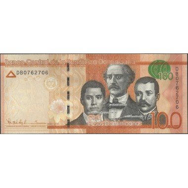 Rep. Dominicana, 100 Pesos 2015 P190b