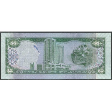 Trinidad y Tobago, 5 Dollars 2006 Firma HilaireP47c