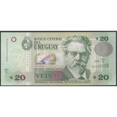 Uruguay, 20 Pesos 2008 E P86a