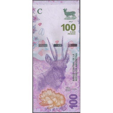 Argentina, 100 Pesos ND2018 Serie C P364A