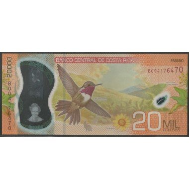 Costa Rica, 20.000 Colones 14 Sep 2018 P284