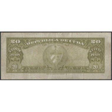 Cuba, 20 Pesos 1960 P80c Firma el "Che"