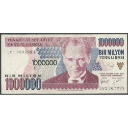 Turkya 1.000.000 Liras L1970 (1995) L P209a