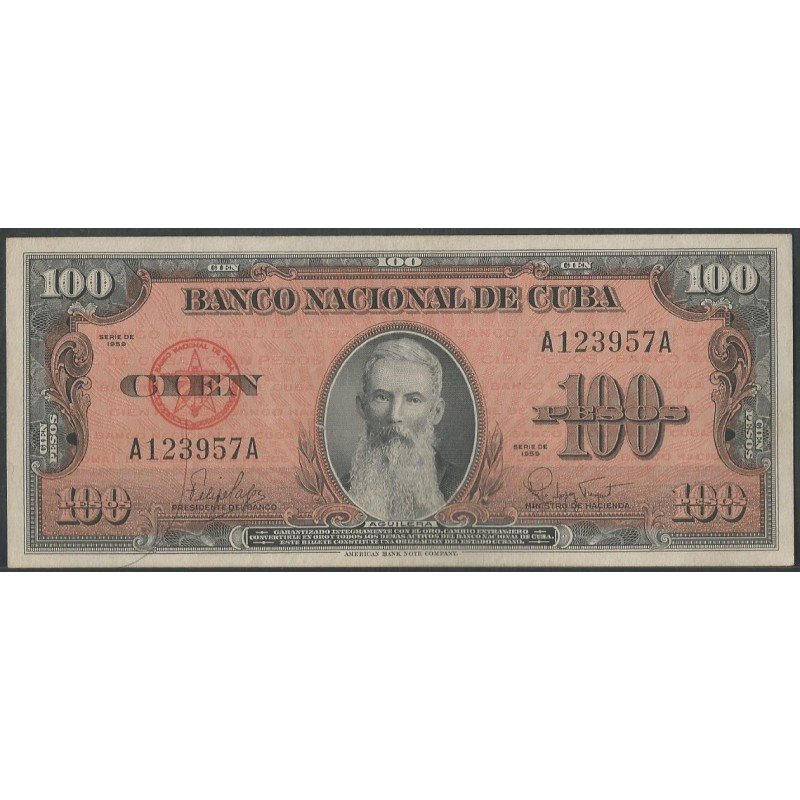 Cuba, 100 Pesos 1959 P93a