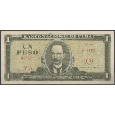 Cuba, 1 Peso 1972 P102a