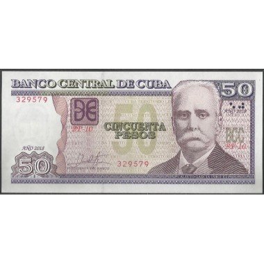 Cuba, 50 Pesos 2018 P123m