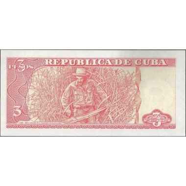 Cuba, 3 Pesos 2004 P127a