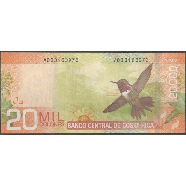 Costa Rica, 20.000 Colones 19 Sep 2012 P278b