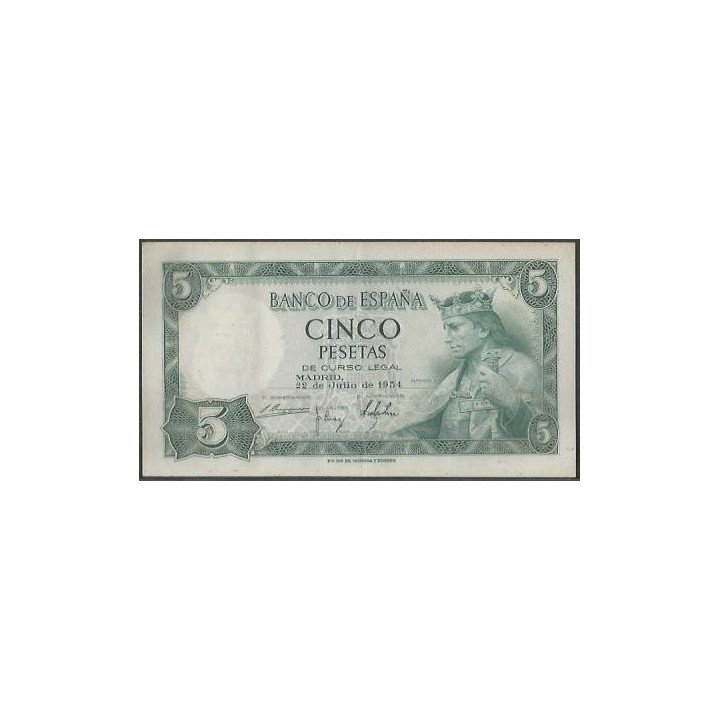 España 5 Pesetas 22 Jul 1954 P146a