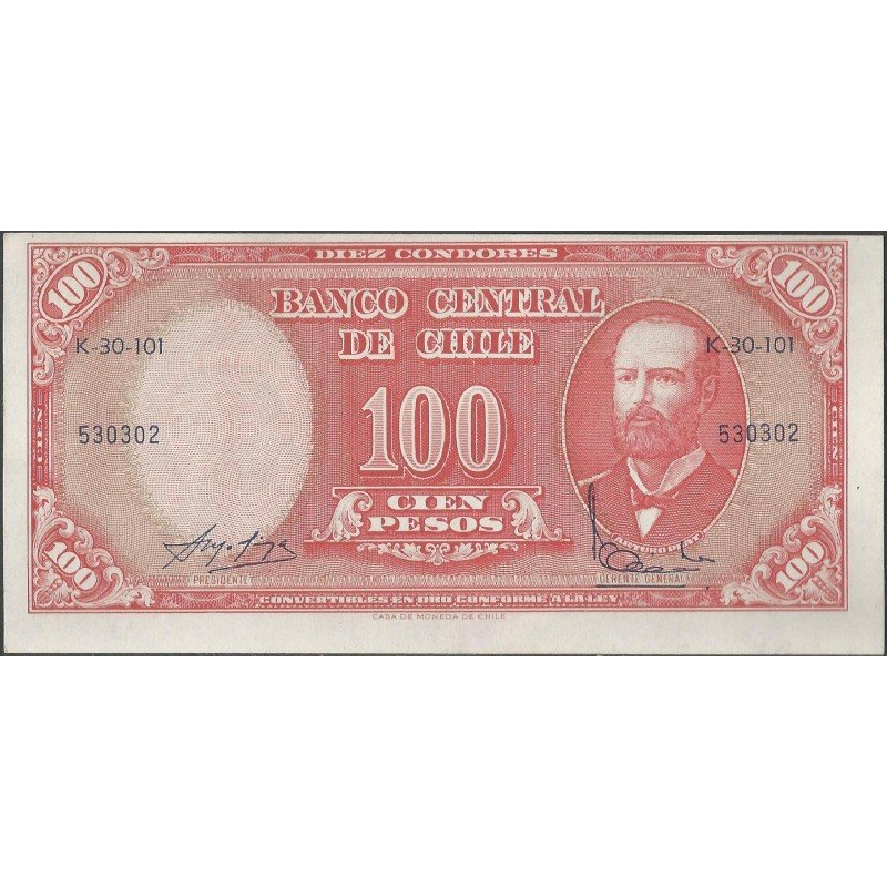 Chile, 10 Centesimos ND1960-1 P127a3