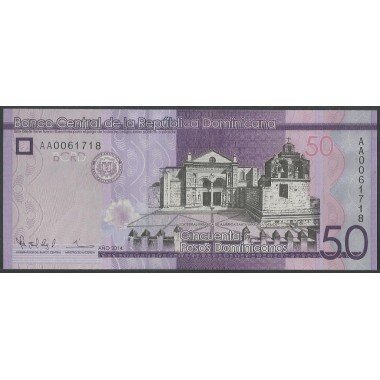 Rep. Dominicana, 50 Pesos 2014 P189a