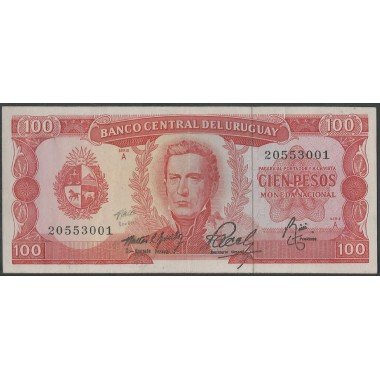 Uruguay, 100 Pesos ND1967 P47a