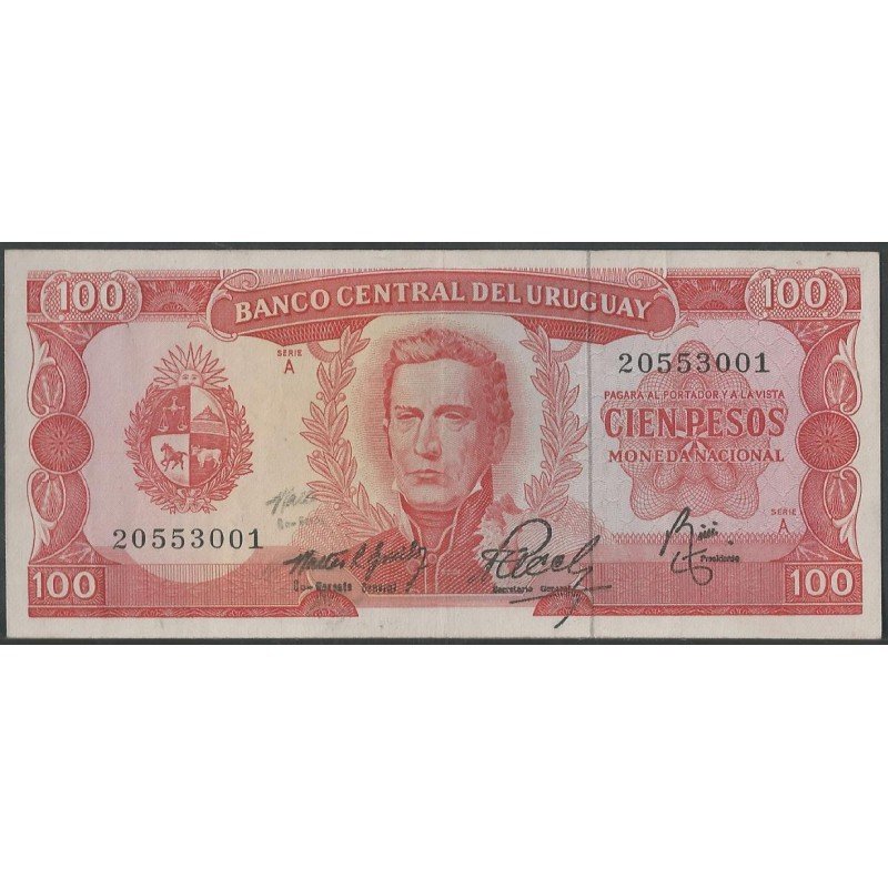 Uruguay, 100 Pesos ND1967 P47a8