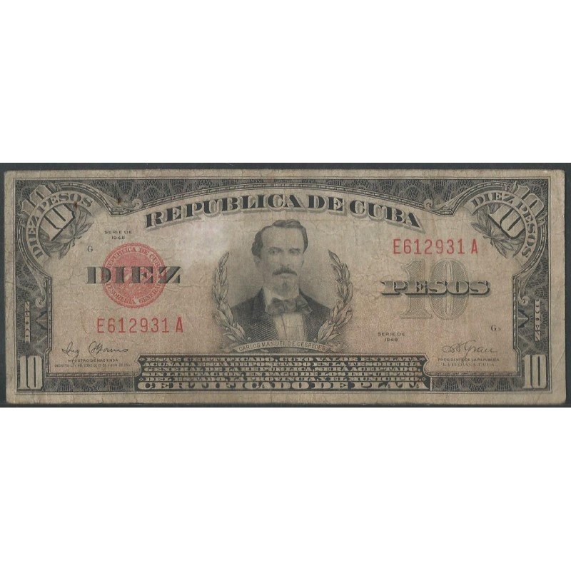 Cuba, 10 Pesos 1948 P71g