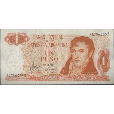 Argentina, 1 Peso ND1970-3 Serie B P287