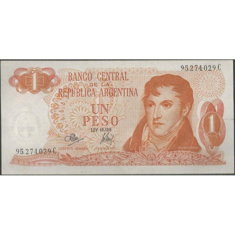 Argentina, 1 Peso ND1970-3 Serie C P287