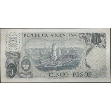 Argentina, 5 Pesos ND1974-6 Serie B P294
