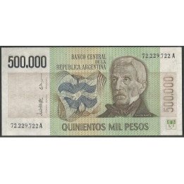 Argentina 500.000 Pesos ND1980-83 Serie A P309