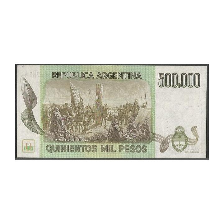 Argentina 500.000 Pesos ND1980-83 Serie A P309 reverso