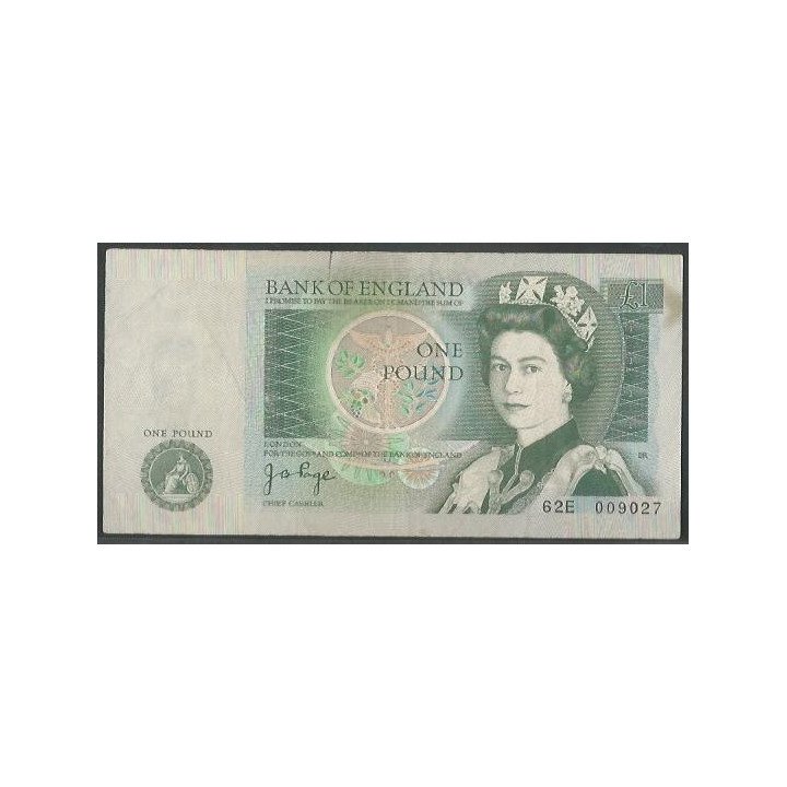 Inglaterra 1 Pound ND1977-80 P377a