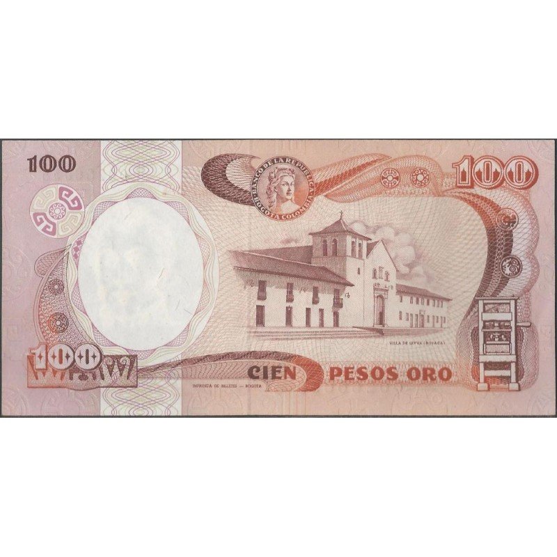 Colombia 100 Pesos 1 Ene 1986 Reposicion BGW322