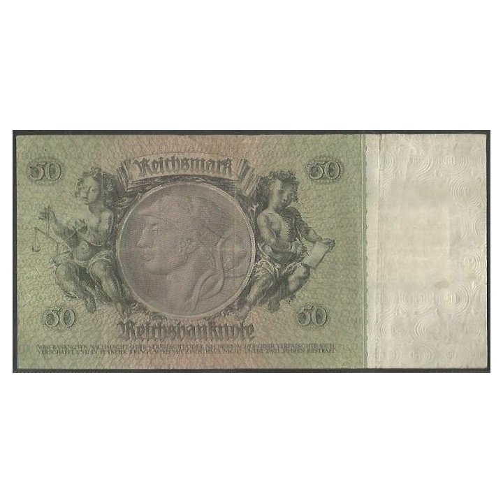 Alemania Democratica 50 Mark 1948 P6b reverso