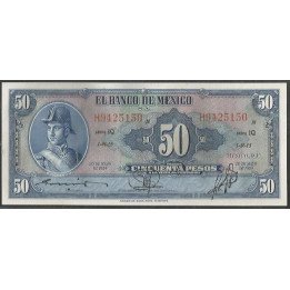 Mexico 50 Pesos 20 May 1959 Serie IQ P49l