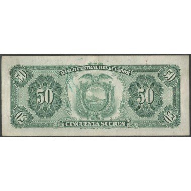 Ecuador, 50 Sucres 20 May 1971 TN P104b