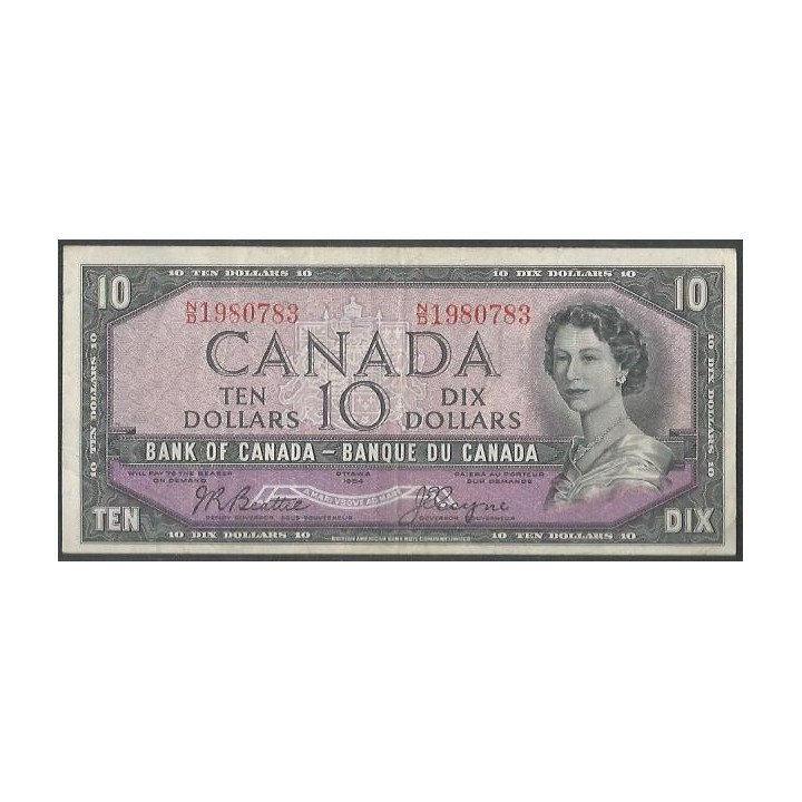 Canada 10 Dollars 1954 (1954-61) P79a