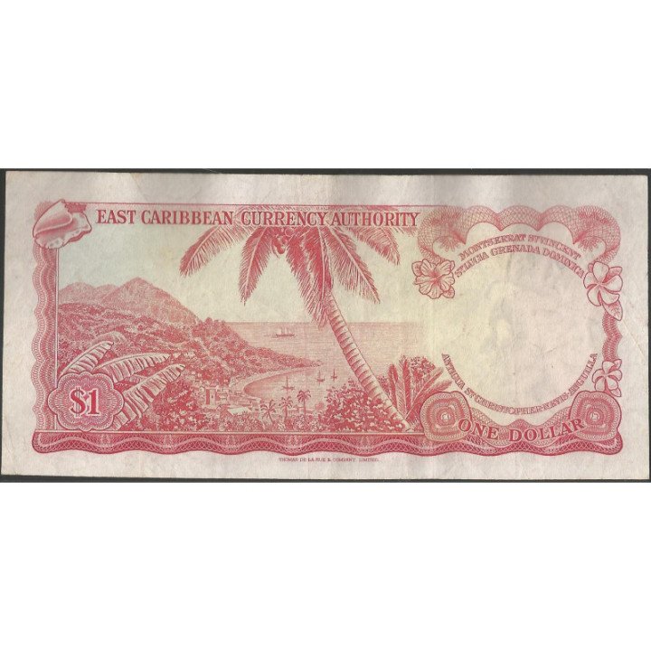 Santa Lucia 1 Dollar ND1965 P13l reverso