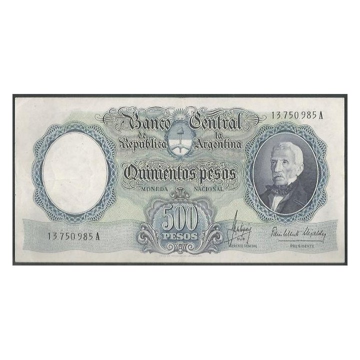 Argentina 500 Pesos ND1964-9 Serie A P278b