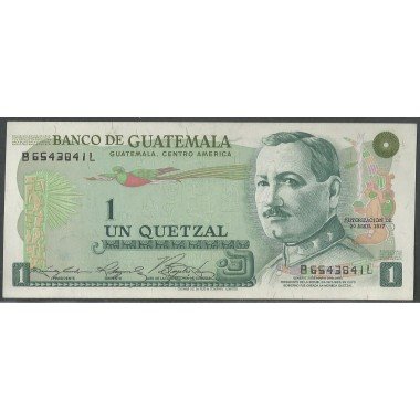 Guatemala, 1 Quetzal 20 Abr 1977 P59c