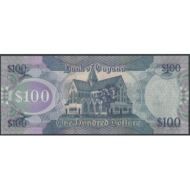 Guyana, 100 Dollars ND2006 Firma 16 P36d