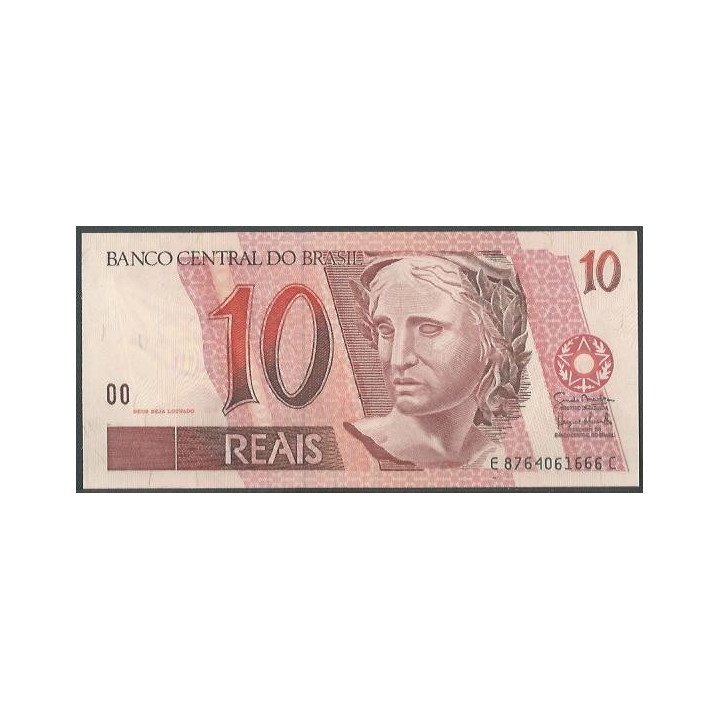 Brasil 10 Reales ND1997- Firma 41 P245Ak