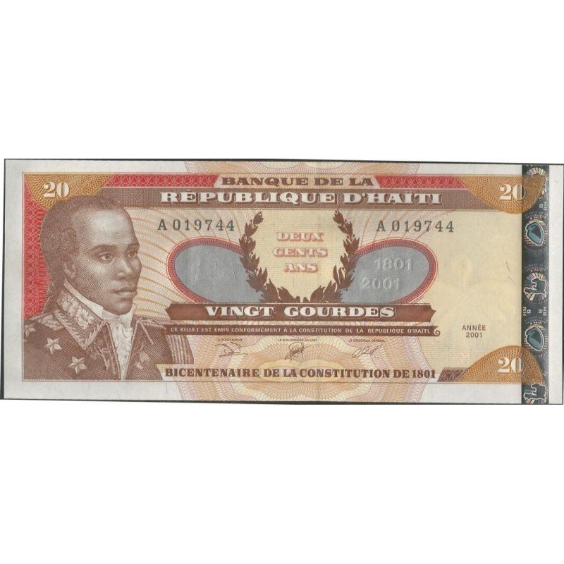 Haiti, 20 Gourdes 2001 P271A