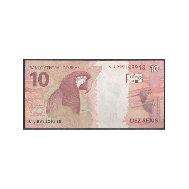 Brasil 10 Reales 2010 C P254b reverso