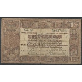 Holanda 1 Gulden 1 Oct 1938 P61