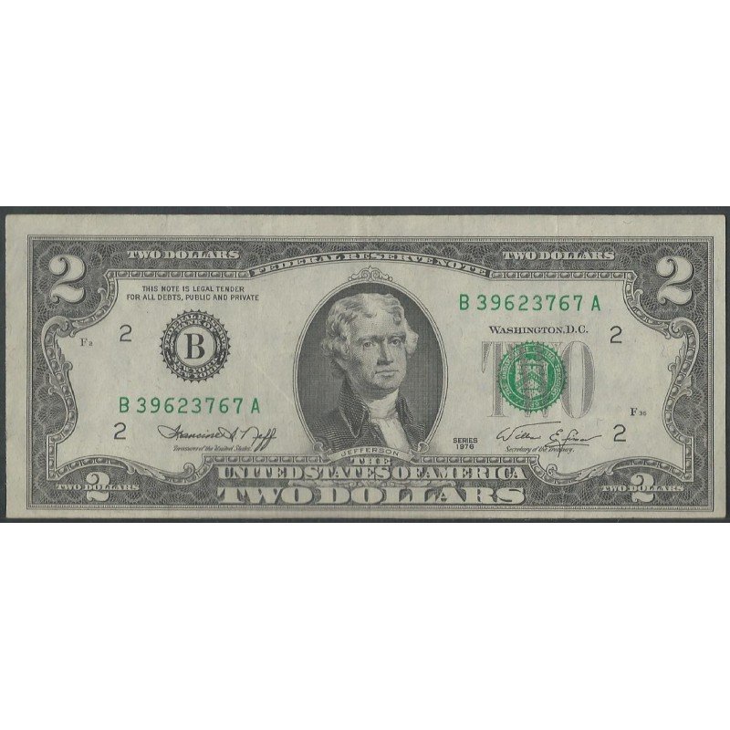 Estados Unidos, 2 Dollars 1976 B P461